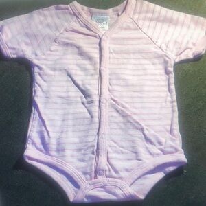 Pink Striped Kids One Piece